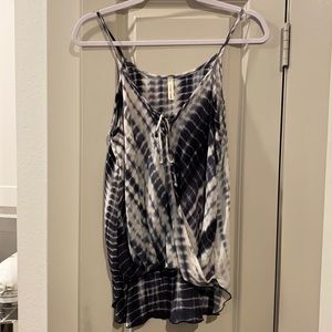 Tie dye high/low spaghetti tank